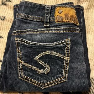 Silver “Suki” Mid baby Boot W30/W33. Fluid Denim